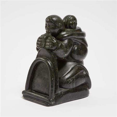 MOTHER SOFTENING SKIN by Johnny Inukpuk Jr - Auction record, sale price, and art valuation. Compare with similar artists and explore comparable artworks.