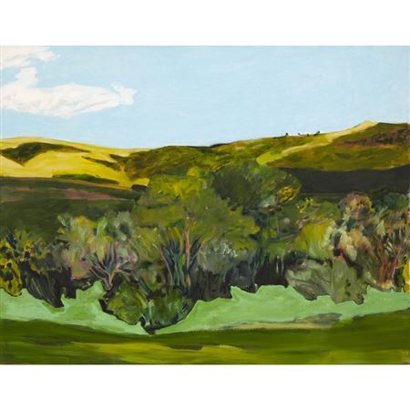 ALONG THE ROAD NEAR CHAIN LAKE by Barbara Ballachey - Auction record, sale price, and art valuation. Compare with similar artists and explore comparable artworks.