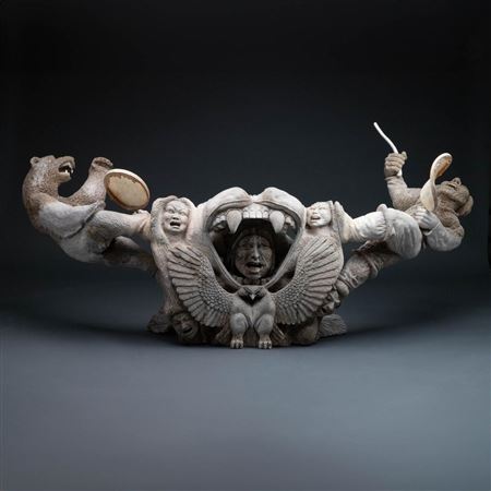 Sample artwork by Davie Atchealak (1947 - 2006), known for sculpture - View similar artists and auction records