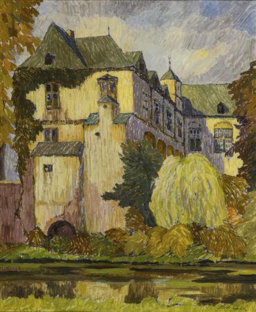 Manor house on the Moselle by Heinrich Weckauf - Auction record, sale price, and art valuation. Compare with similar artists and explore comparable artworks.