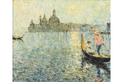 Sunny view of Venice
