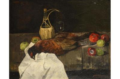 Stillleben mit Fasan by Anton Kurmaier - Auction record, sale price, and art valuation. Compare with similar artists and explore comparable artworks.