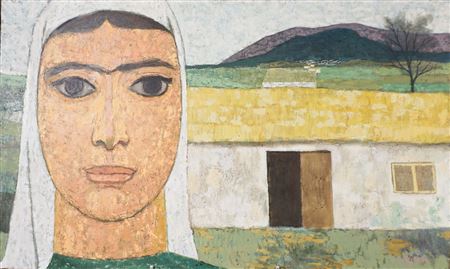 Portrait of a Woman by Nuri Iyem - Auction record, sale price, and art valuation. Compare with similar artists and explore comparable artworks.