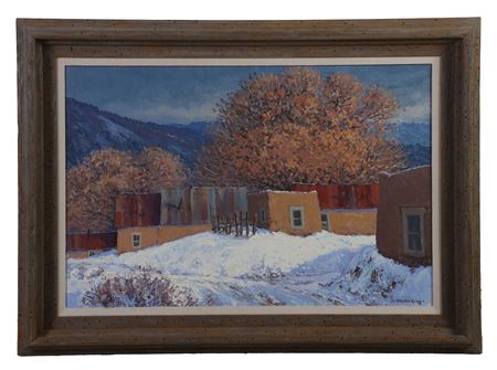 "New Mexico Pueblo, Winter"