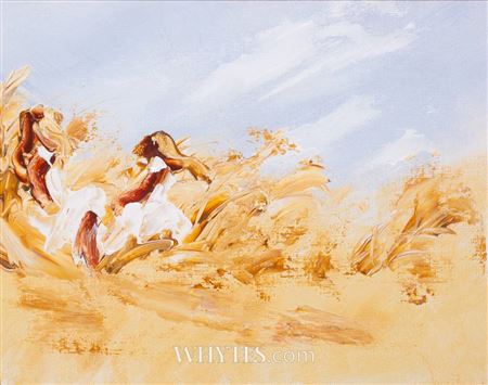 Girls in a Field
