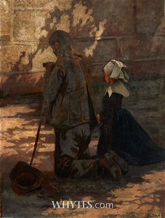 OUTSIDE THE CHAPEL, BRITTANY