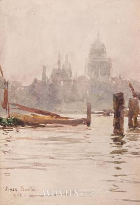 St. Paul's Cathedral from the Thames, London, 1901