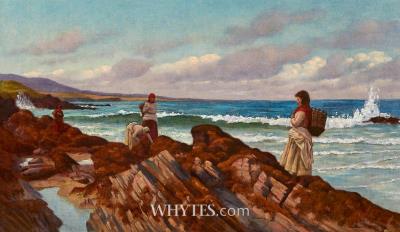 WOMEN GATHERING KELP