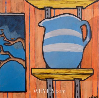 BLUE AND WHITE JUG