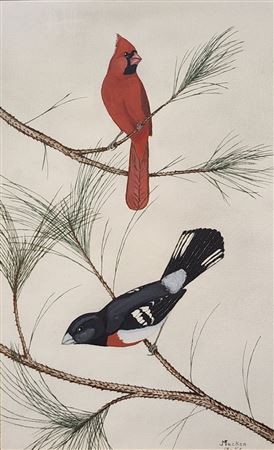 Cardinal and Grosbeak