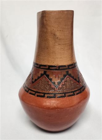 Large Navajo Rug Vase