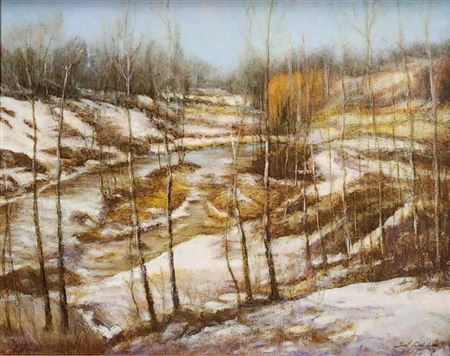 Winter River View