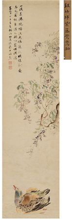 WISTERIA AND MANDARIN DUCK