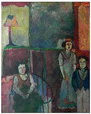 Three figures in a living room, 1972 by Eliassaf Barsuk - Auction record, sale price, and art valuation. Compare with similar artists and explore comparable artworks.