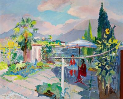 The Courtyard, Ascona (Il cortile, Ascona) (1943)
