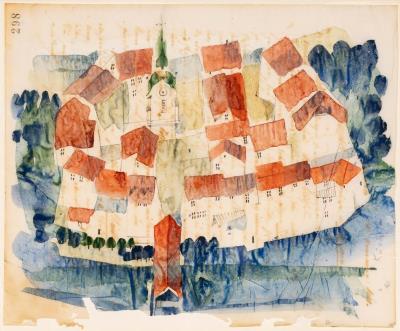 Sample artwork by Hans Küchler (1929 - 2001), known for painting - View similar artists and auction records