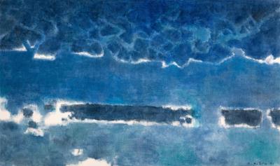 Night over the coast