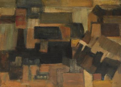 Les Toits, abstraction by Jac Lem - Auction record, sale price, and art valuation. Compare with similar artists and explore comparable artworks.