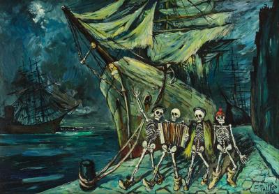 Memento Mori or the Return of the Sailors by Fred Pailhes - Auction record, sale price, and art valuation. Compare with similar artists and explore comparable artworks.