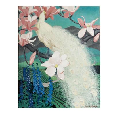 White Peacock and Magnolia