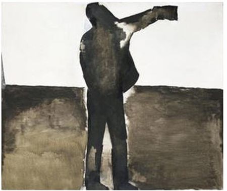 Man with a sleeve (after Millet's Ending Day)