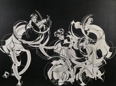Abstract in monochrome