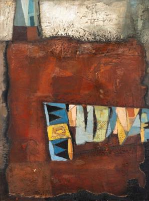 Red-Brown Abstract (1963) by Arthur Armstrong - Auction record, sale price, and art valuation. Compare with similar artists and explore comparable artworks.