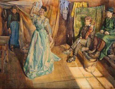 The Rehearsal Watercolour