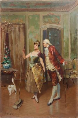 Couple in an interior