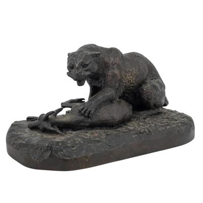 Bronze Hunting Scene Figural Group