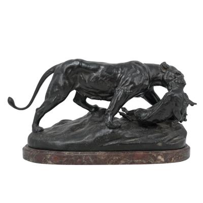 Panther Hunting Scene