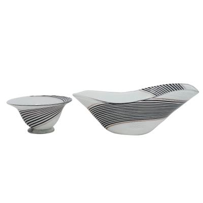 "Mezza Filigrana" Murano Glass Bowls