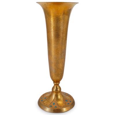 Enameled & Gilt Bronze Vase