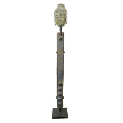 Metallic Pillar Buddha