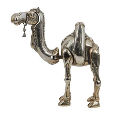 Judaica Articulated Camel Metal Sculpture