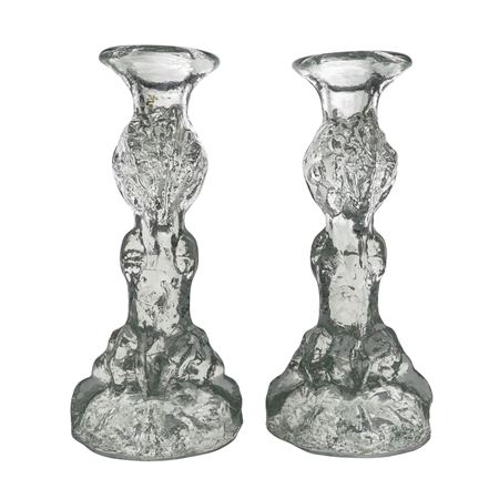 Humppila "Kasvimaalla" Glass Candle Holders