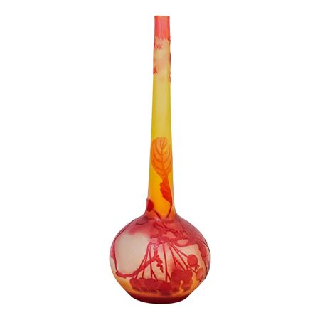 Cameo Glass Bud Vase