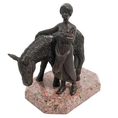 Woman with Donkey