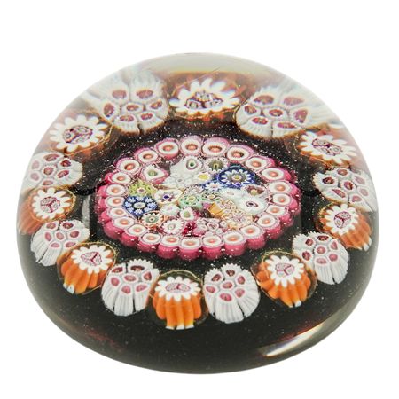 Millefiori Glass Paperweight