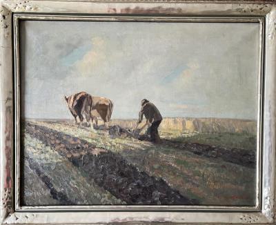 Ploughing Farmer