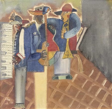 Jazz by Cornelius Michailescu - Auction record, sale price, and art valuation. Compare with similar artists and explore comparable artworks.