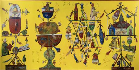 "The Emblem" by Stefan Pelmus - Auction record, sale price, and art valuation. Compare with similar artists and explore comparable artworks.