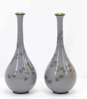 Japanese Cloisonne Vases (2)
