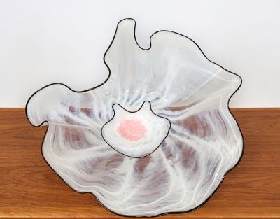 Art glass nesting sculpture (2)