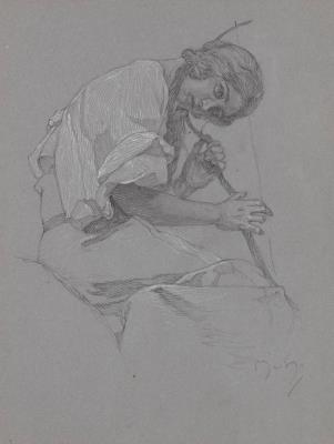 Girl with a Lyre