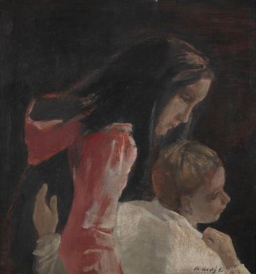 Mother with Child (probably the author's wife) by Frantisek Ronovsky - Auction record, sale price, and art valuation. Compare with similar artists and explore comparable artworks.