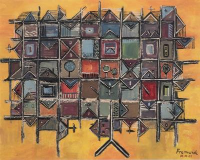 Village by Richard Fremund - Auction record, sale price, and art valuation. Compare with similar artists and explore comparable artworks.