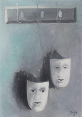 Two Masks by Vladimir Komarek - Auction record, sale price, and art valuation. Compare with similar artists and explore comparable artworks.