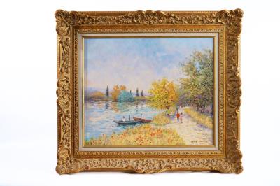 Sunday Afternoon by Claude Mourier - Auction record, sale price, and art valuation. Compare with similar artists and explore comparable artworks.