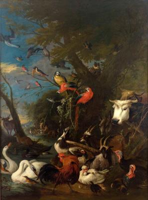 Allegory of divine creation. The earthly Paradise